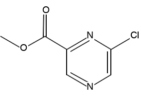 Methyl 6-chloro-2-pyrazinecarboxylate structure, CAS 23611-75-8