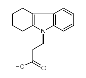 3-(1,2,3,4-Tetrahydro-9H-carbazol-9-yl)propanoic acid structure, CAS 23690-80-4
