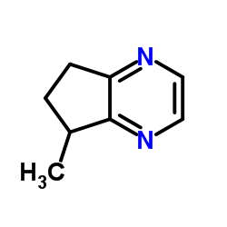 6,7-Dihydro-5-methyl-5(H)-cyclopentapyrazine structure, CAS 23747-48-0