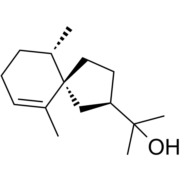 (2R,5S,10S)-alpha,alpha,6,10-Tetramethylspiro[4.5]dec-6-ene-2-methanol structure, CAS 23811-08-7