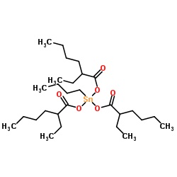 Butyltin tris(2-ethylhexanoate) structure, CAS 23850-94-4