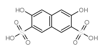 3,6-Dihydroxy-2,7-naphthalenedisulfonic acid structure, CAS 23894-07-7
