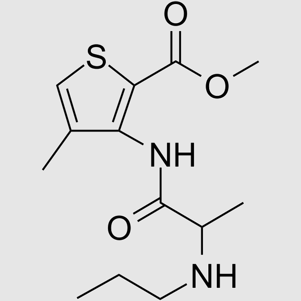 Articaine structure, CAS 23964-58-1