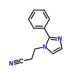 3-(2-Phenyl-1H-imidazol-1-yl)propanenitrile structure, CAS 23996-12-5