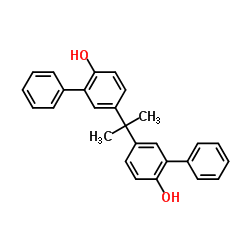5,5'-(1-Methylethylidene)bis[1,1'-(bisphenyl)-2-ol] structure, CAS 24038-68-4