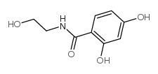 2,4-Dihydroxy-N-(2-hydroxyethyl)benzamide structure, CAS 24207-41-8
