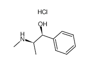 D-Ephedrine hydrochloride structure, CAS 24221-86-1