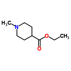 Ethyl 1-methyl-4-piperidinecarboxylate structure, CAS 24252-37-7