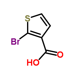 2-Bromo-3-thiophenecarboxylic acid structure, CAS 24287-95-4