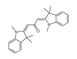 1,3-Bis(1,3,3-trimethyl-2-indolinylidene)-2-propanone structure, CAS 24293-93-4