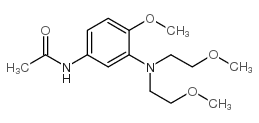 3-(N,N-Dimethoxyethyl)amino-4-methoxyacetanilide structure, CAS 24294-03-9