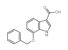 7-Benzyloxy-1H-indole-3-carboxylic acid structure, CAS 24370-75-0