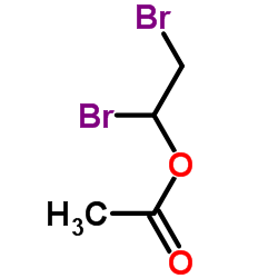 1,2-Dibromoethyl acetate structure, CAS 24442-57-7