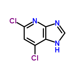 5,7-Dichloro-1H-imidazo[4,5-b]pyridine structure, CAS 24485-01-6