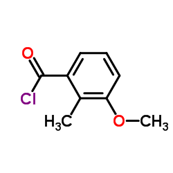 3-Methoxy-2-methylbenzoyl chloride structure, CAS 24487-91-0