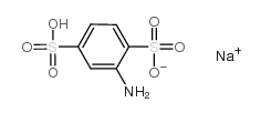 Sodium 2-amino-1,4-benzenedisulfonate structure, CAS 24605-36-5