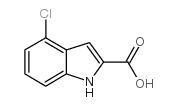 4-Chloro-1H-indole-2-carboxylic acid structure, CAS 24621-73-6
