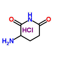 3-Amino-2,6-piperidinedione hydrochloride structure, CAS 24666-56-6