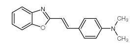 4-(2-Benzooxazol-2-ylethenyl)-N,N-dimethylaniline structure, CAS 24675-13-6