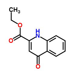 Ethyl 4-hydroxyquinoline-2-carboxylate structure, CAS 24782-43-2