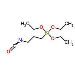 3-Isocyanatopropyltriethoxysilane structure, CAS 24801-88-5