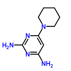 2,4-Diamino-6-piperidinopyrimidine structure, CAS 24867-26-3