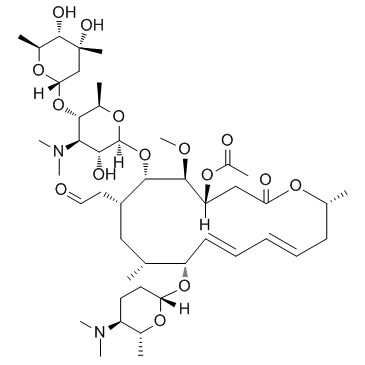 Acetylspiramycin structure, CAS 24916-51-6