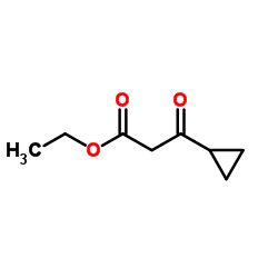 Ethyl 3-cyclopropyl-3-oxopropanoate structure, CAS 24922-02-9