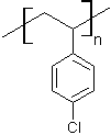 Poly(4-chlorostyrene) structure, CAS 24991-47-7