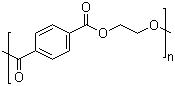 Poly(oxy-1,2-ethanediyloxycarbonyl-1,4-phenylenecarbonyl) structure, CAS 25038-59-9
