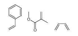 Poly(styrene-co-butadiene-co-methyl methacrylate) structure, CAS 25053-09-2