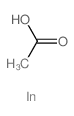 Indium acetate structure, CAS 25114-58-3