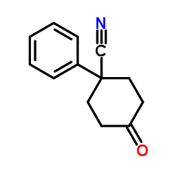 4-Cyano-4-phenylcyclohexanone structure, CAS 25115-74-6