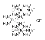 Tetradecaamminedi-mu-oxotriruthenium(6+) hexachloride structure, CAS 25125-46-6