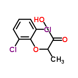 2-(2,6-Dichlorophenoxy)propanoic acid structure, CAS 25140-90-3