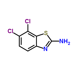 2-Amino-6,7-dichlorobenzothiazole structure, CAS 25150-27-0