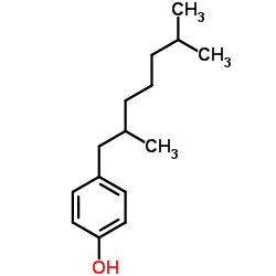 Nonylphenol structure, CAS 25154-52-3