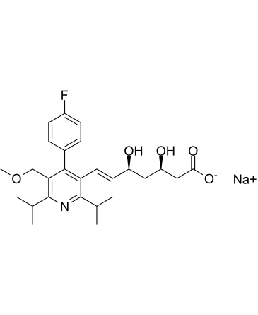 Cerivastatin sodium structure, CAS 143201-11-0