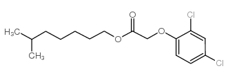 2,4-D isooctyl ester structure, CAS 25168-26-7