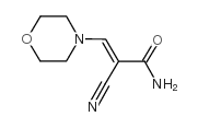 2-Cyano-3-morpholinoacrylamide structure, CAS 25229-97-4