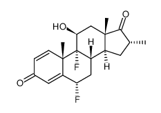 (6a,11b,16a)-6,9-Difluoro-11-hydroxy-16-methylandrosta-1,4-diene-3,17-dione structure, CAS 25256-97-7