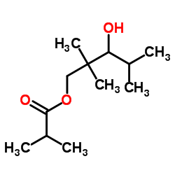 2,2,4-Trimethyl-1,3-pentanediolmono(2-methylpropanoate) structure, CAS 25265-77-4