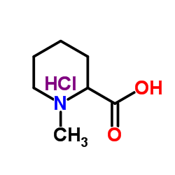 1-Methylpiperidine-2-carboxylic acid hydrochloride structure, CAS 25271-35-6