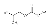 Sodium O-isobutyl dithiocarbonate structure, CAS 25306-75-6