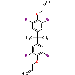 2,2',6,6'-Tetrabromobisphenol A diallyl ether structure, CAS 25327-89-3