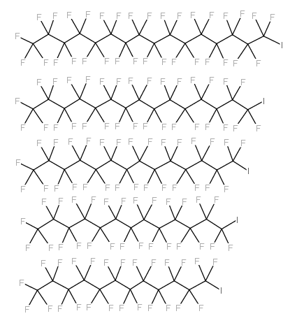 1-Iodoperfluoro-C6-12-alkanes structure, CAS 25398-32-7