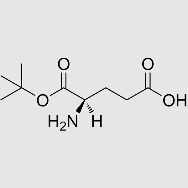 D-Glutamic acid 1-tert-butyl ester structure, CAS 25456-76-2
