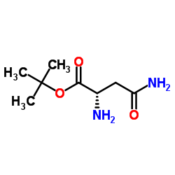 L-Asparagine tert-butyl ester structure, CAS 25456-86-4
