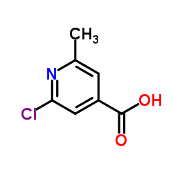 2-Chloro-6-methylpyridine-4-carboxylic acid structure, CAS 25462-85-5