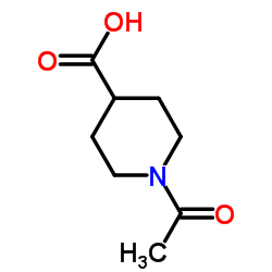 1-Acetyl-4-piperidinecarboxylic acid structure, CAS 25503-90-6